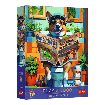 Pets & People Stuff: Corgi a mosdóban Trefl 1000 darabos kirakó puzzle (TR-12140) - puzzlegarden