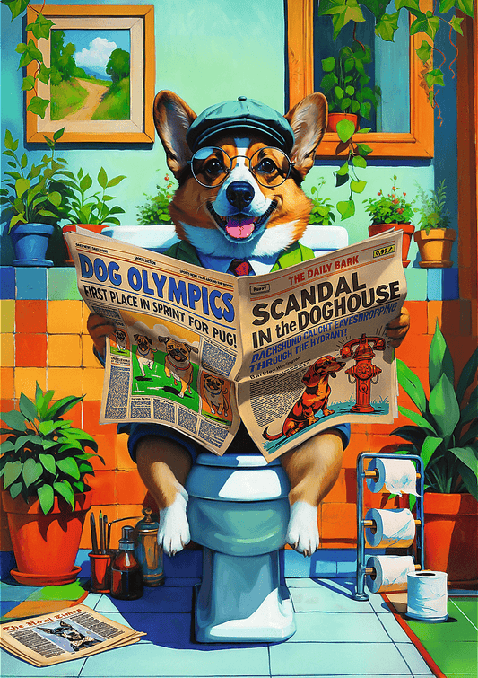 Pets & People Stuff: Corgi a mosdóban Trefl 1000 darabos kirakó puzzle (TR-12140) - puzzlegarden