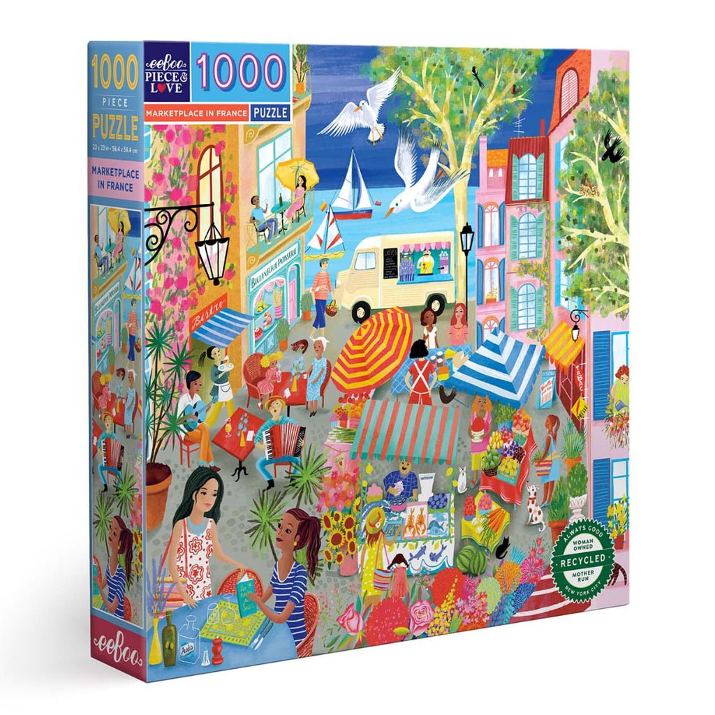 Piac Franciaországban Eeboo 1000 darabos kirakó puzzle (EB-PZTMFR 689196514166) - puzzlegarden