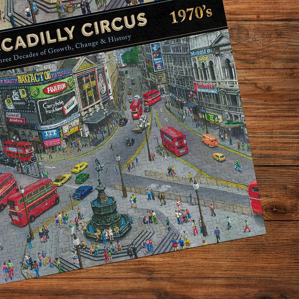 Piccadilly Circus 1940 - 1970 Gibsons 1000 darabos kirakó puzzle (G - G7158) - puzzlegarden