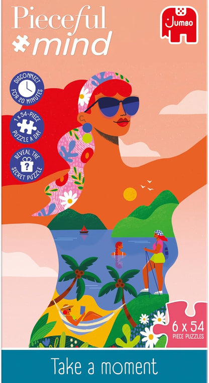 Pieceful mind – Állj meg egy pillanatra – 6x54 Jumbo 54 darabos kirakó puzzle (JU - 1110100680) - puzzlegarden