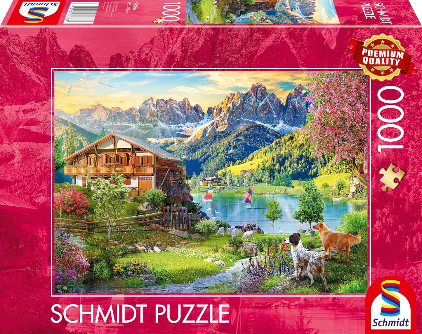 Pihenés a Dolomitokban Schmidt Spiele 1000 darabos kirakó puzzle (SCH - 58886) - puzzlegarden