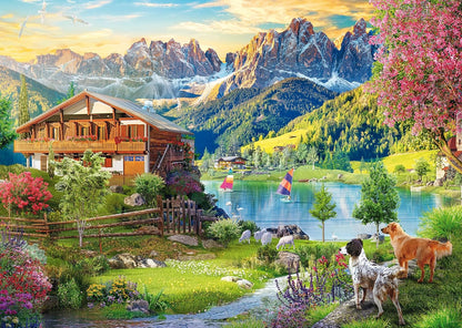 Pihenés a Dolomitokban Schmidt Spiele 1000 darabos kirakó puzzle (SCH - 58886) - puzzlegarden