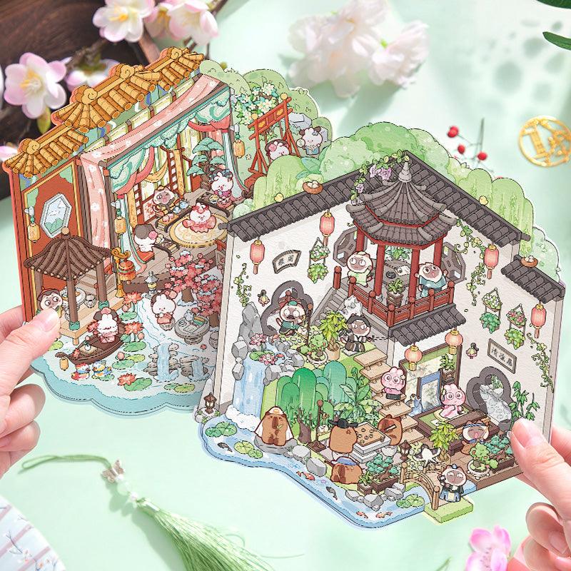 Pihenőkert - matricajelenet Simno 1 darabos kirakó puzzle (SN-6941776321101) - puzzlegarden