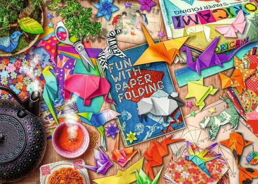 Pihentető Origamizás Ravensburger 1000 darabos kirakó puzzle (RA - 16775) - puzzlegarden