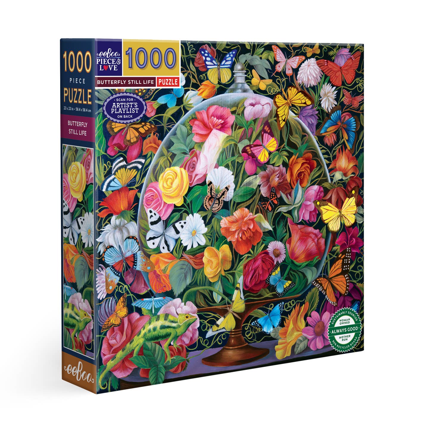 Pillangós csendélet Eeboo 1000 darabos kirakó puzzle (EB-EPZT702) - puzzlegarden
