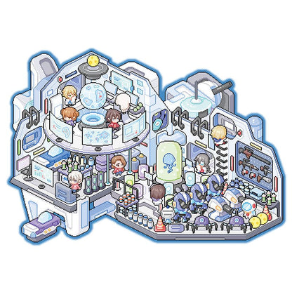 Pixel űrállomás - matricajelenet Simno 1 darabos kirakó puzzle (SN-6941776322184) - puzzlegarden