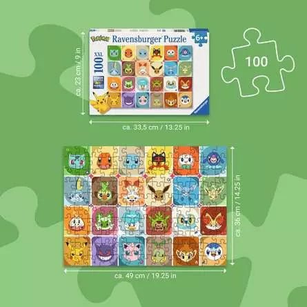 Pokémon-arcok Ravensburger 100 darabos kirakó puzzle (RA-12004320) - puzzlegarden