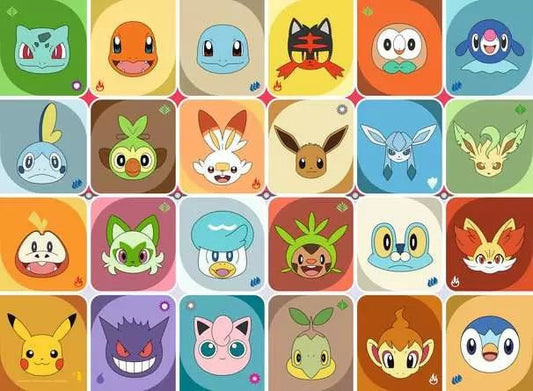 Pokémon-arcok Ravensburger 100 darabos kirakó puzzle (RA-12004320) - puzzlegarden