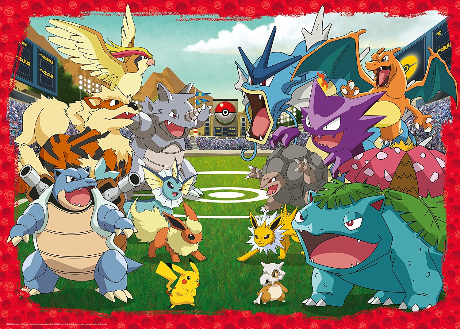 Pokémon Aréna Ravensburger 1000 darabos kirakó puzzle (RA-17453 4005556174539) - puzzlegarden