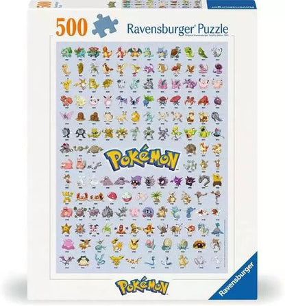 Pokémon - az első 151! Ravensburger 500 darabos kirakó puzzle (RA - 12000511) - puzzlegarden