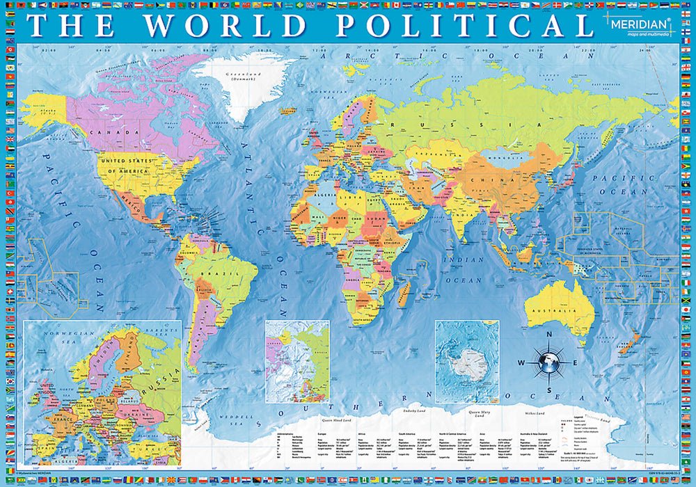 Politikai világtérkép Trefl 2000 darabos kirakó puzzle (TR-27099) - puzzlegarden