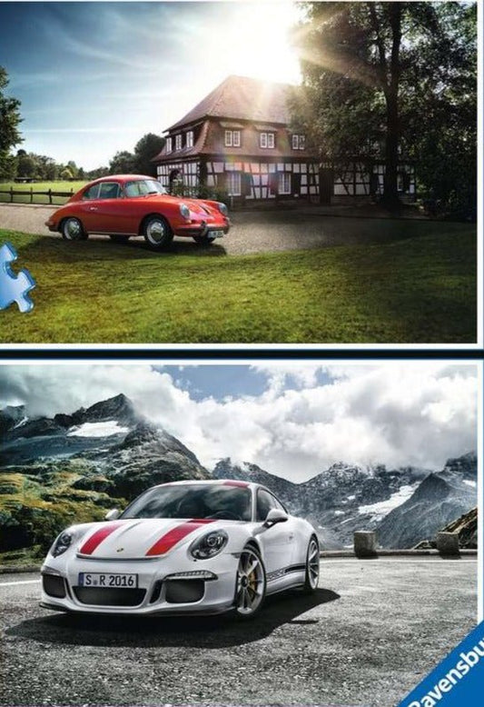 Porsche Classic 356 & Porsche 911 R Ravensburger 2x500 darabos kirakó puzzle (RA-80557 4005556805570) - puzzlegarden
