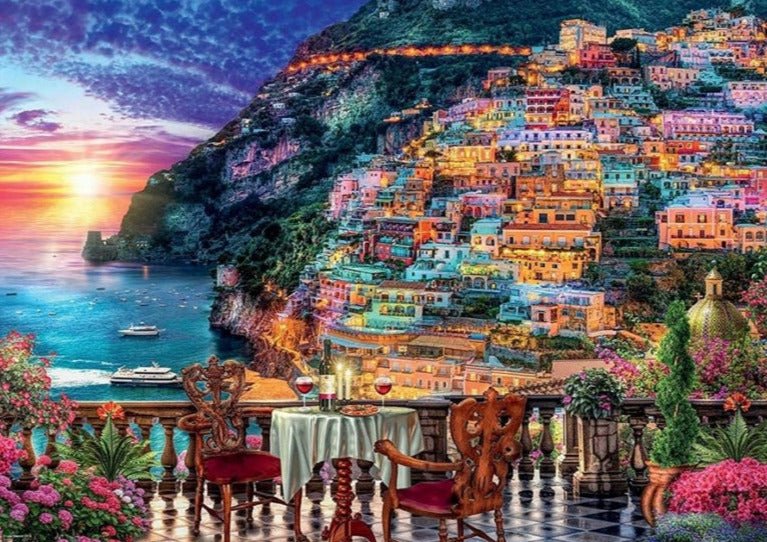 Positano, Olaszország Ravensburger 1000 darabos kirakó puzzle (RA-15263 4005556152636) - puzzlegarden