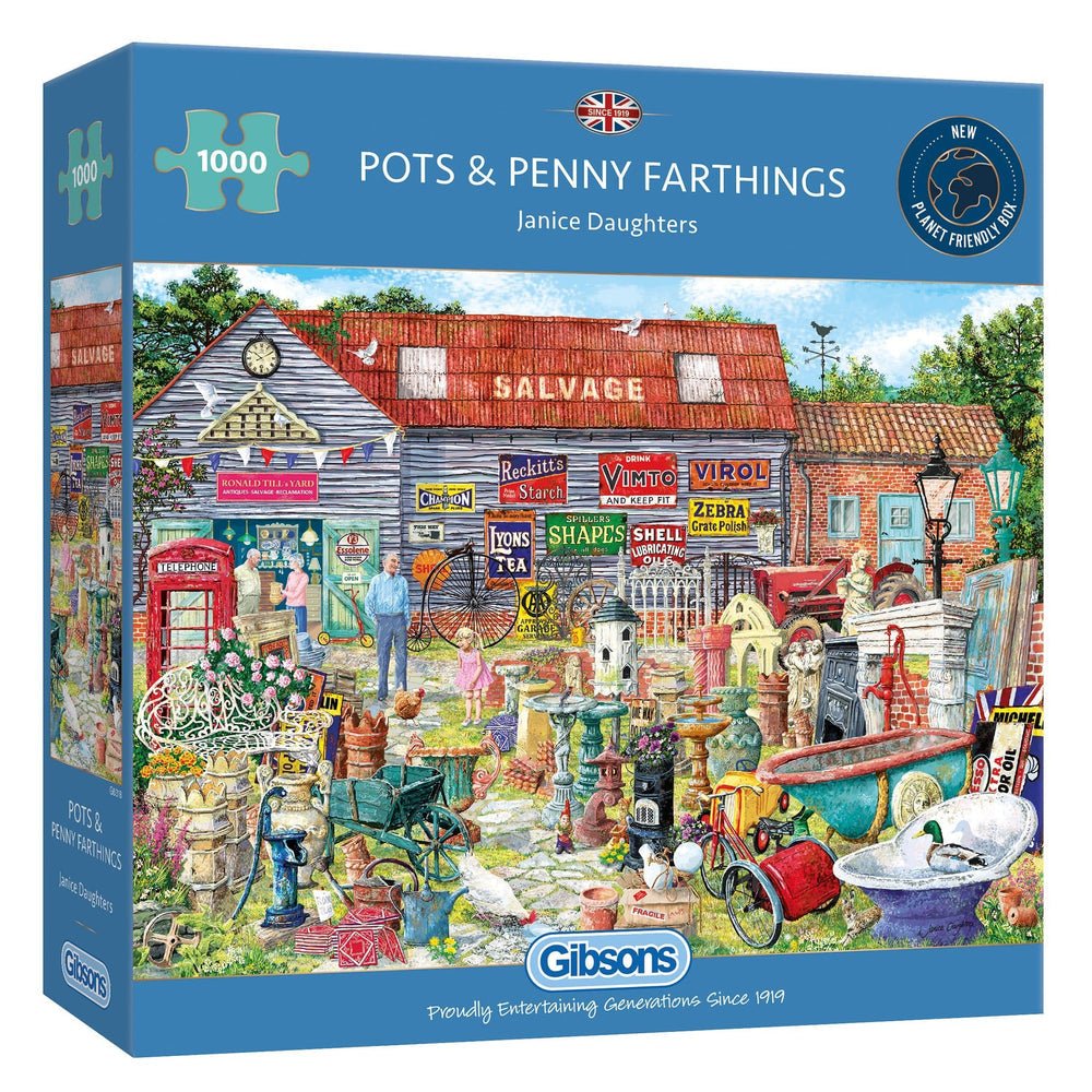 Pots & Penny Farthings Gibsons 1000 darabos kirakó puzzle (G - G6318 5012269063189) - puzzlegarden