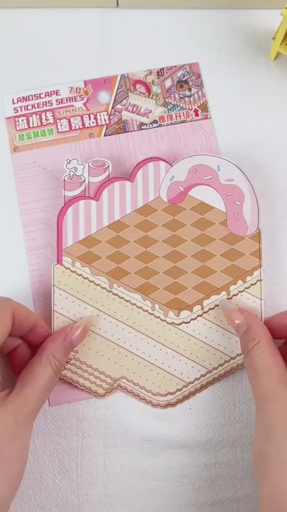 Édesség-gyár - matricajelenet