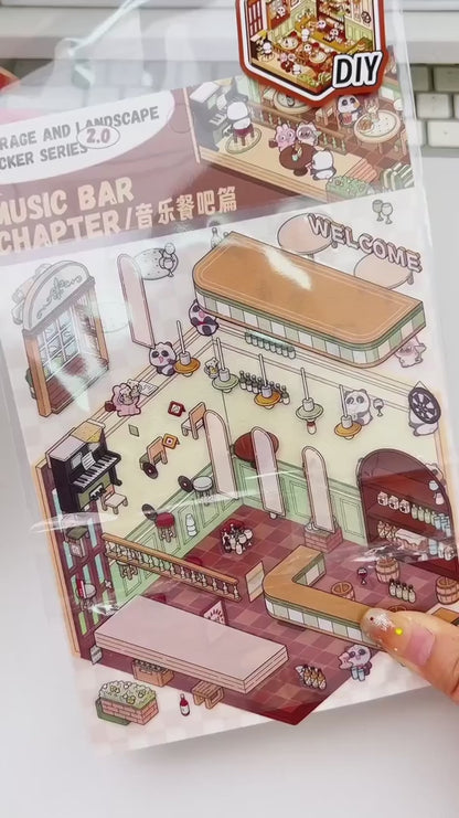 Zenei bár - matricajelenet