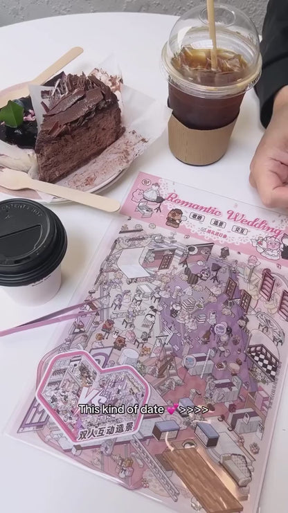 Romantikus esküvő - matricajelenet