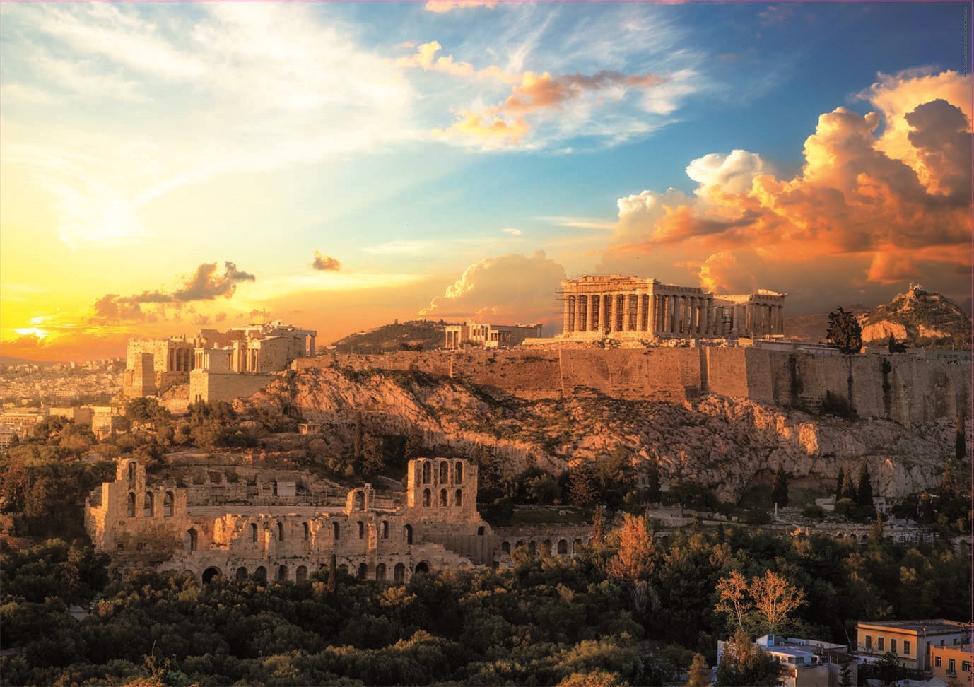 Akropolisz, Athén Educa 1000 darabos kirakó puzzle (ED-18489 8412668184893) - puzzlegarden