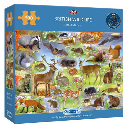 Brit Vadvilág Gibsons 500 darabos kirakó puzzle (G-G3142 5012269031423) - puzzlegarden