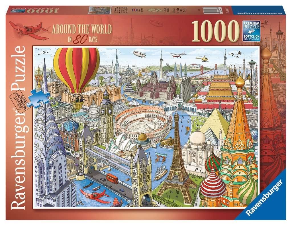 80 nap alatt a Föld körül Ravensburger 1000 darabos kirakó puzzle (RA-16961 4005556169610) - puzzlegarden