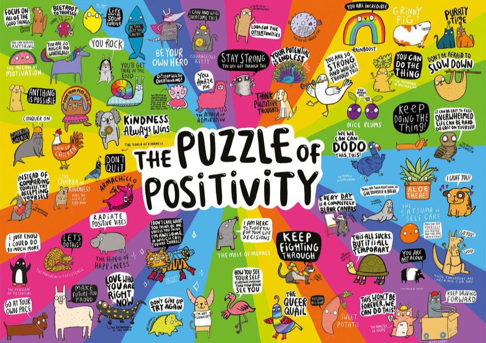 Puzzle of Positivity Gibsons 1000 darabos kirakó puzzle (G - G6608 5012269066081) - puzzlegarden