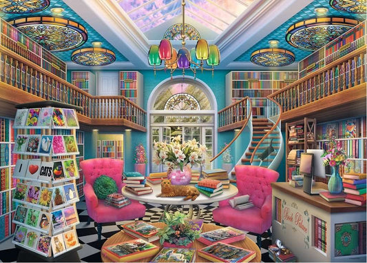 A Könyvesbolt Ravensburger 1000 darabos kirakó puzzle (RA - 16959) - puzzlegarden
