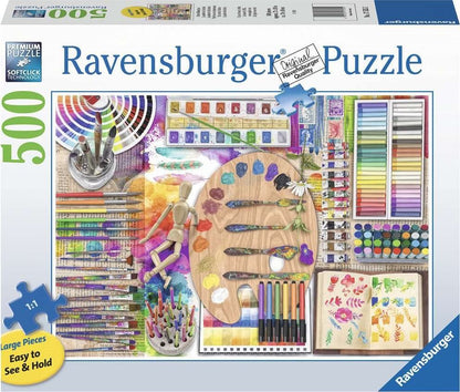 A Művész Palettája - XXL Ravensburger 500 darabos kirakó puzzle (RA-17535 4005556175352) - puzzlegarden