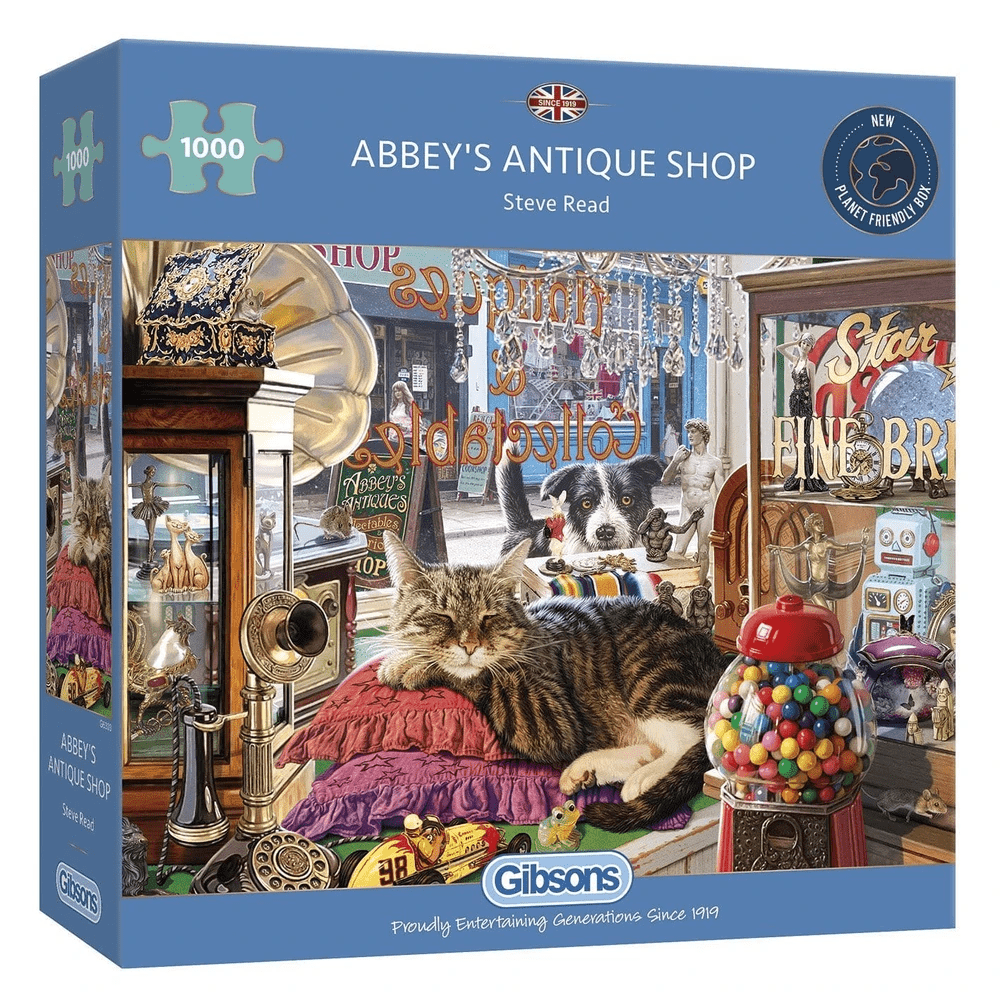 Abbey's Antique Shop 1000 darabos Gibsons puzzle kirakó (G6303)