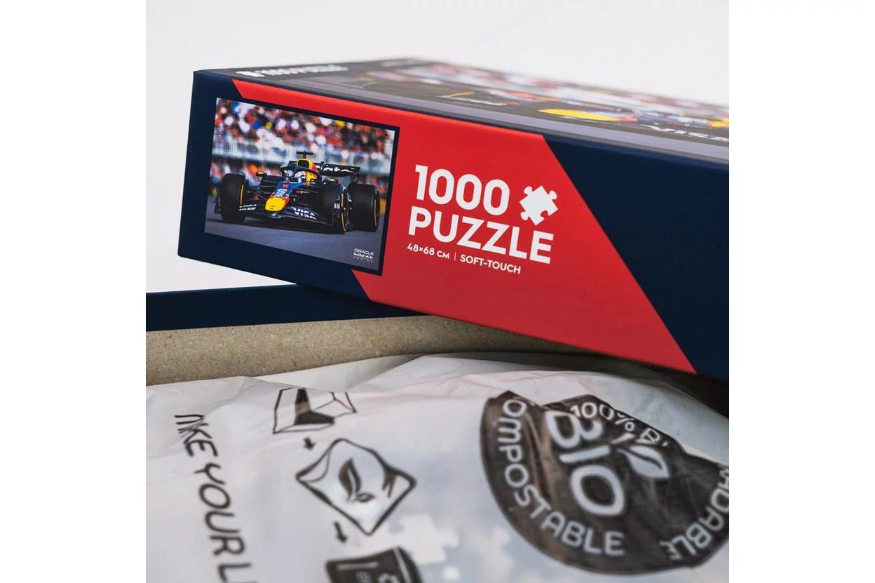 Red Bull Racing – Sebesség és precizitás Trefl 1000 darabos kirakó puzzle (TR-F1-1005285) - puzzlegarden