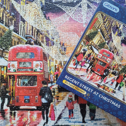 Regent Street karácsonykor Gibsons 1000 darabos kirakó puzzle (G - G6418 5012269064186) - puzzlegarden