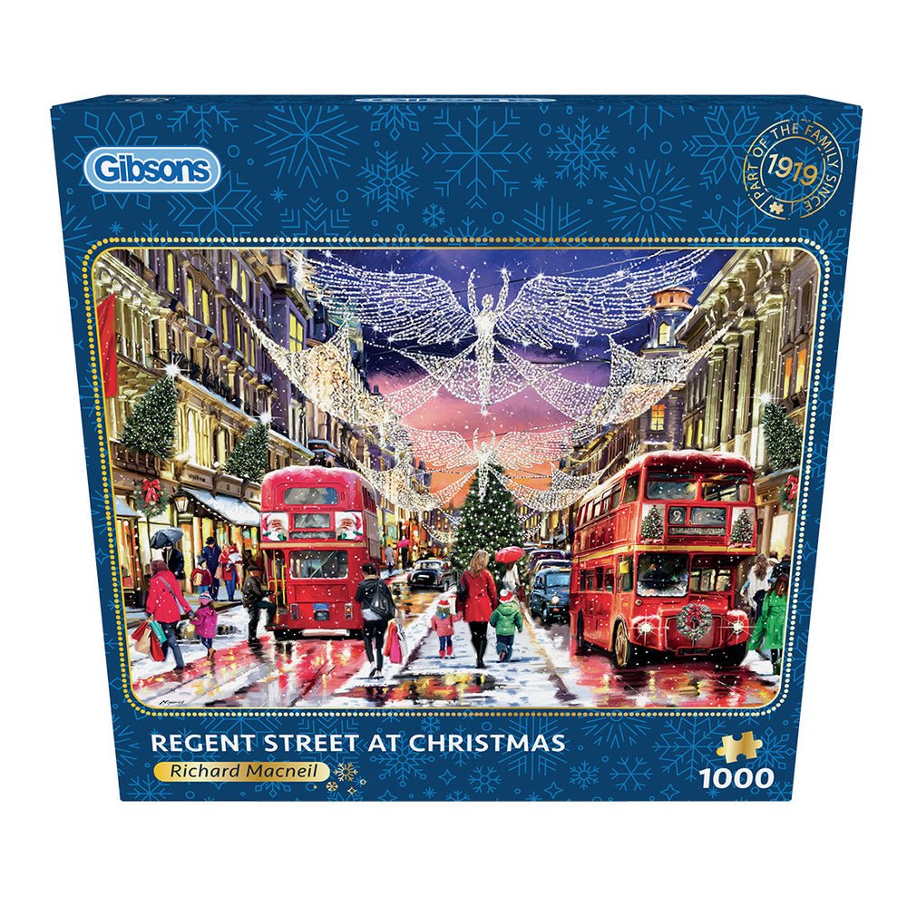 Regent Street karácsonykor Gibsons 1000 darabos kirakó puzzle (G - G6418 5012269064186) - puzzlegarden