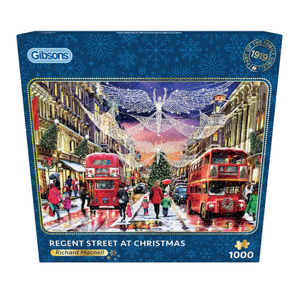 Regent Street karácsonykor Gibsons 1000 darabos kirakó puzzle (G - G6418 5012269064186) - puzzlegarden