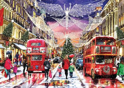 Regent Street karácsonykor Gibsons 1000 darabos kirakó puzzle (G - G6418 5012269064186) - puzzlegarden