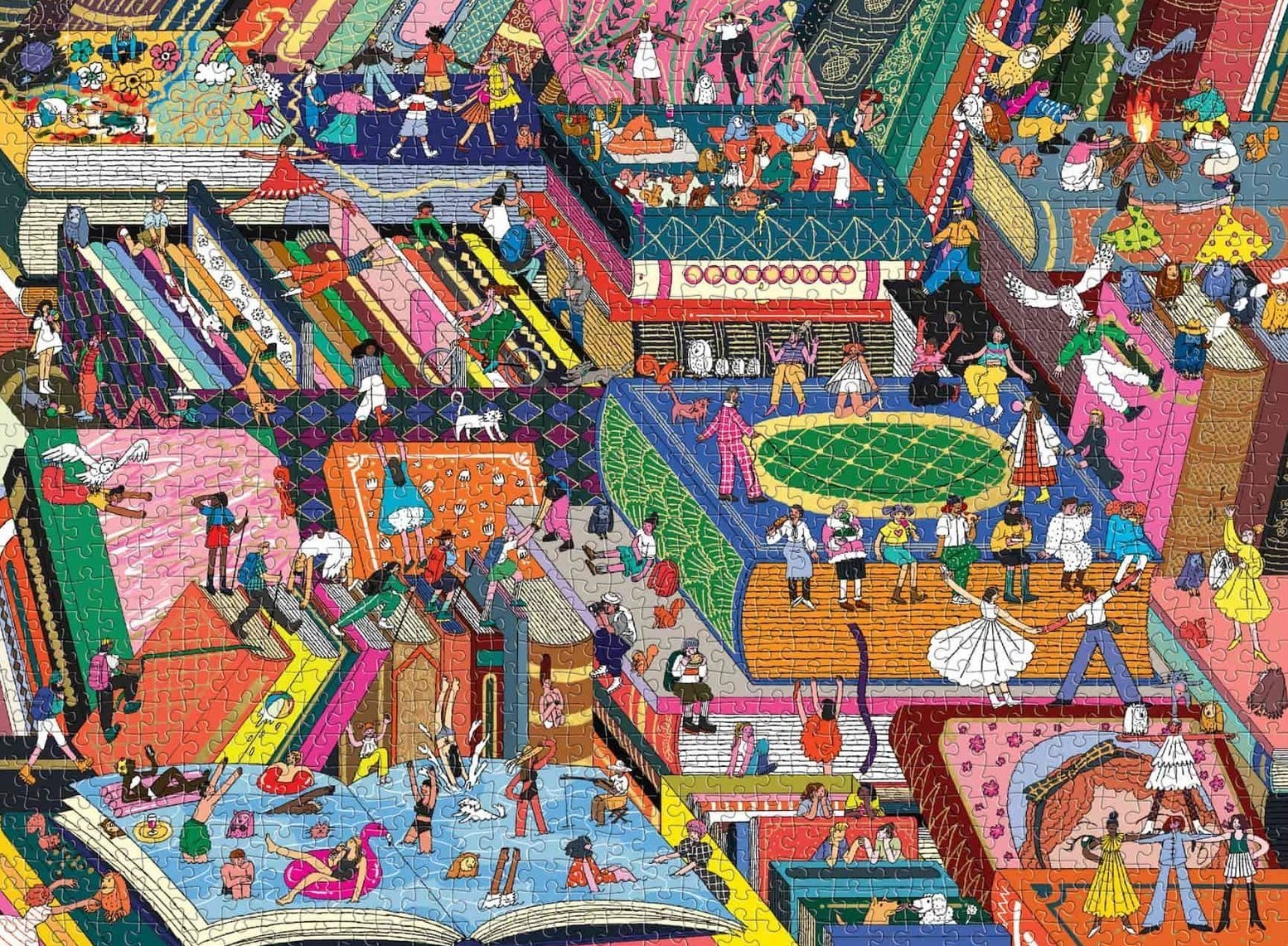 Regényes szomszédság - aranyfóliás! Galison 1000 darabos kirakó puzzle (GA-9780735375956) - puzzlegarden