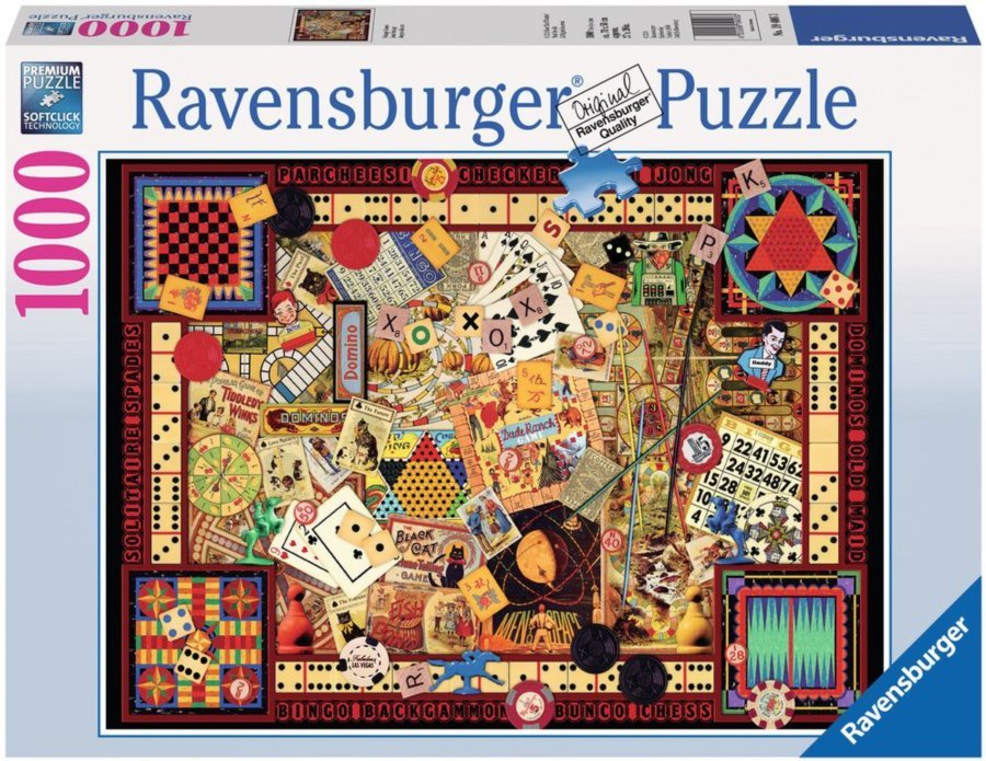 Régi Játékok Ravensburger 1000 darabos kirakó puzzle (RA-19406 4005556194063) - puzzlegarden