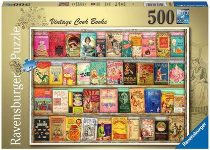 Régi Szakácskönyvek Ravensburger 500 darabos kirakó puzzle (RA-16412 4005556164127) - puzzlegarden
