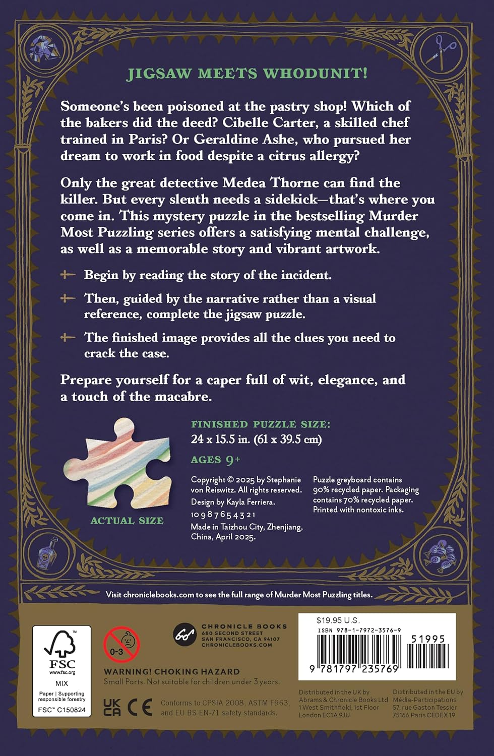 Rejtélyes gyilkosság - A Megmérgezett Sütemény Galison 500 darabos kirakó puzzle (GA-9781797235769) - puzzlegarden