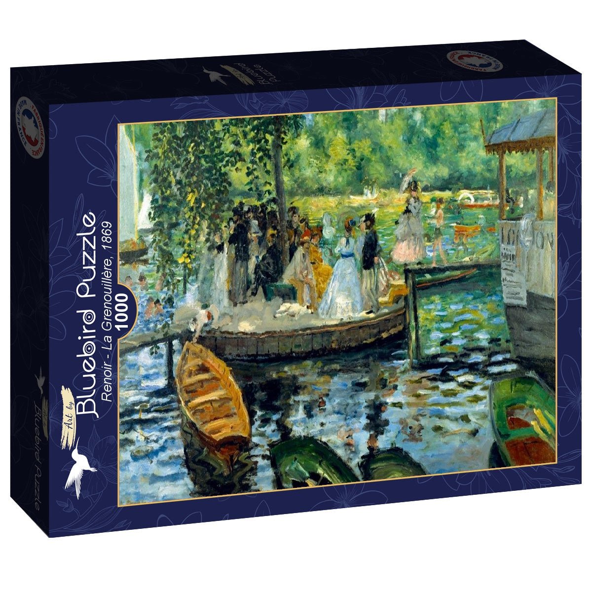 Renoir - La Grenouillere Bluebird 1000 darabos kirakó puzzle (BB-60284 3663384602849) - puzzlegarden