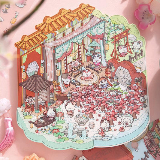 Repülő virágok - matricajelenet Simno 1 darabos kirakó puzzle (SN-6941776321125) - puzzlegarden