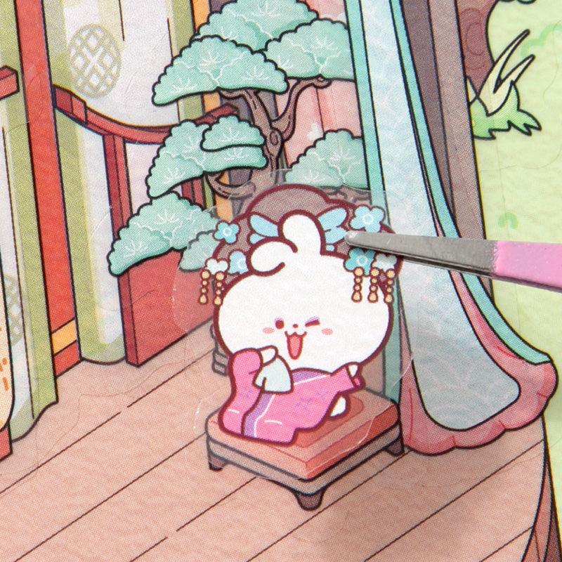 Repülő virágok - matricajelenet Simno 1 darabos kirakó puzzle (SN-6941776321125) - puzzlegarden