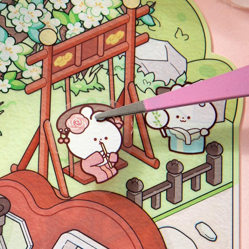 Repülő virágok - matricajelenet Simno 1 darabos kirakó puzzle (SN-6941776321125) - puzzlegarden