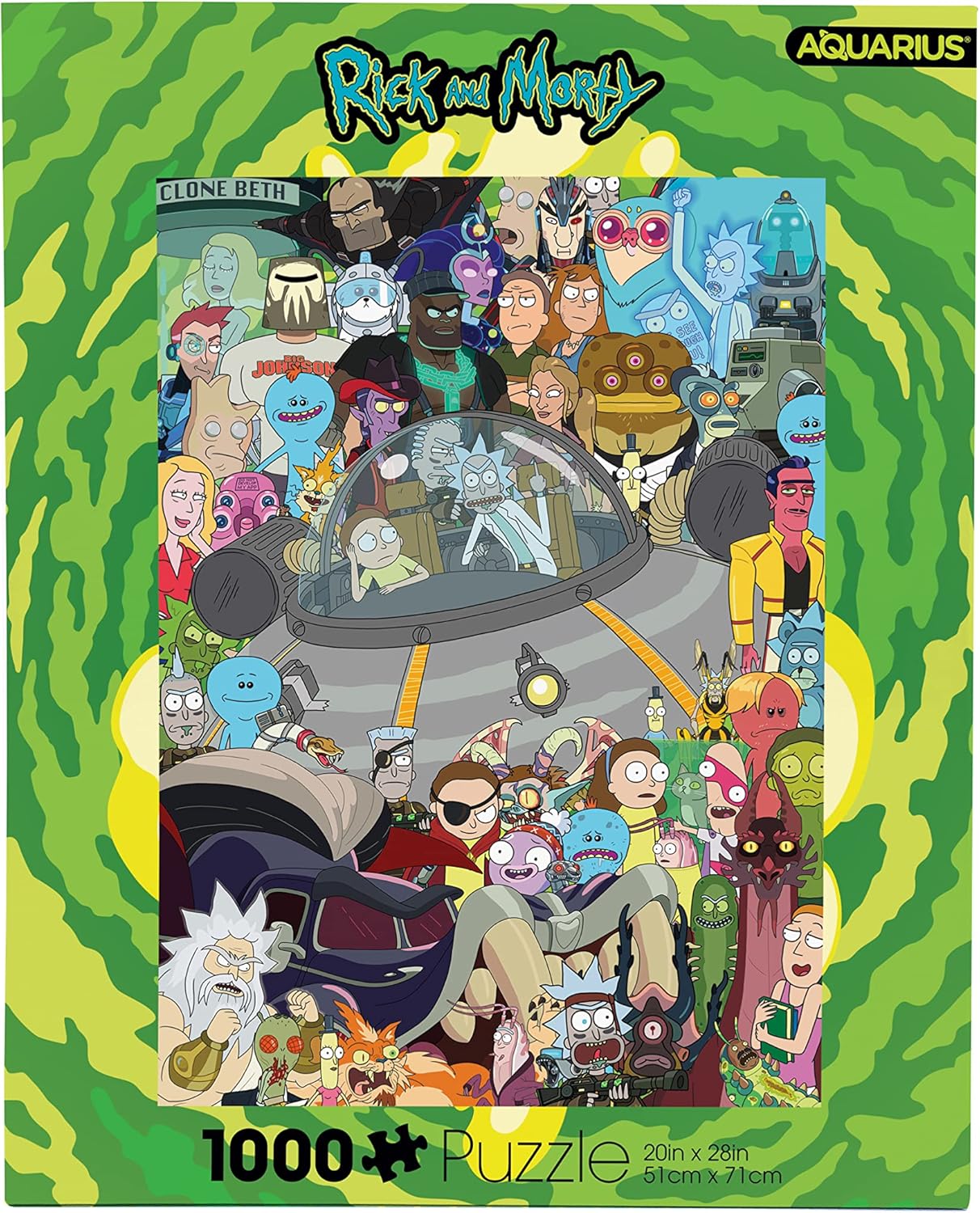 Rick és Morty Aquarius 1000 darabos kirakó puzzle (AQ - 65403 840391152809) - puzzlegarden