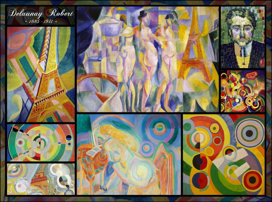 Robert Delaunay - Kollázs Grafika 2000 darabos kirakó puzzle (GR-F-30211 3663384302114) - puzzlegarden