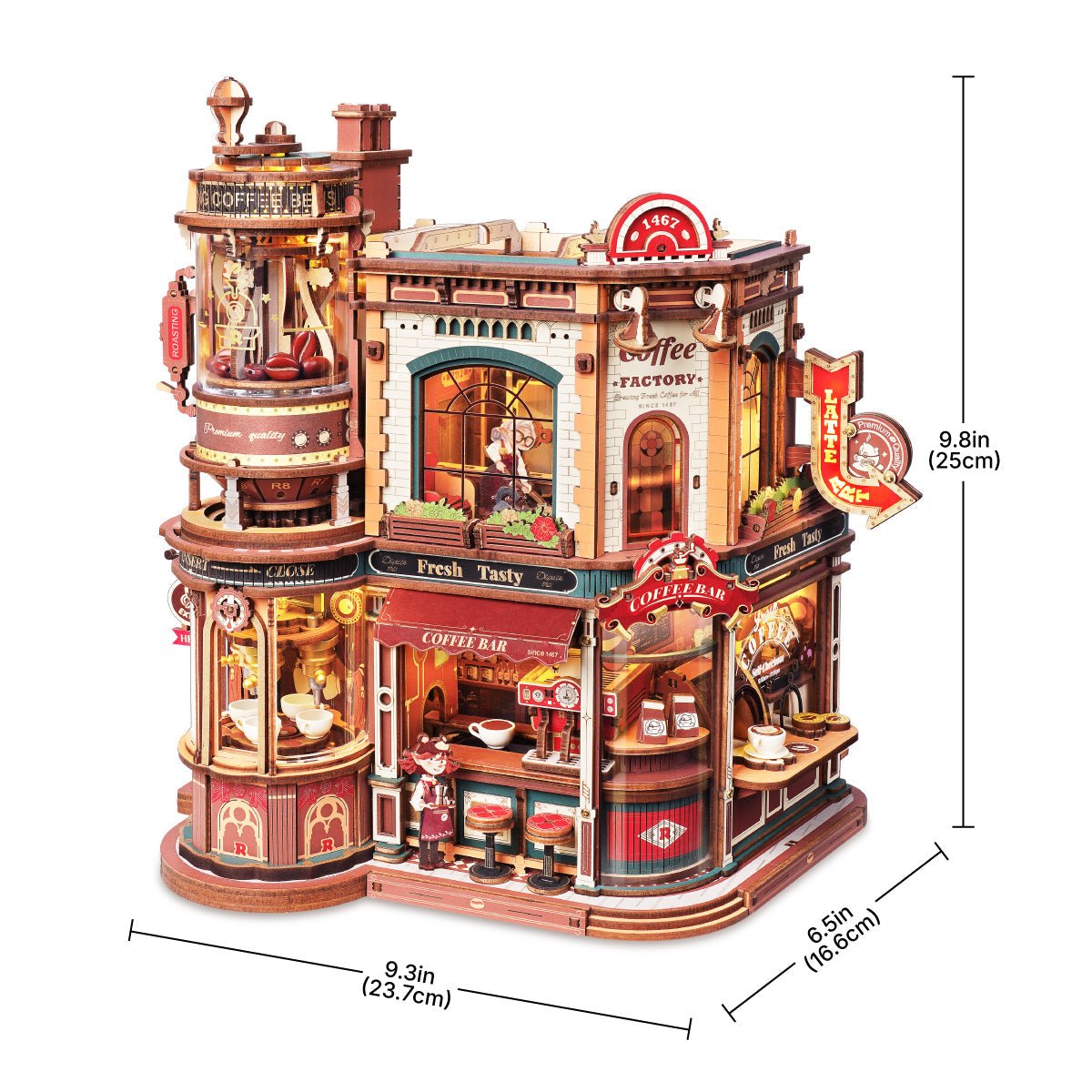 Rokr - Álom kávégyár Robotime 593 darabos kirakó puzzle (RO-EAB02) - puzzlegarden