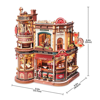 Rokr - Álom kávégyár Robotime 593 darabos kirakó puzzle (RO-EAB02) - puzzlegarden