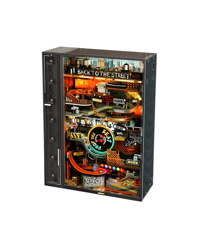 Rokr - Hip - hop utca Golyópálya Robotime 134 darabos kirakó puzzle (RO-MR03S) - puzzlegarden