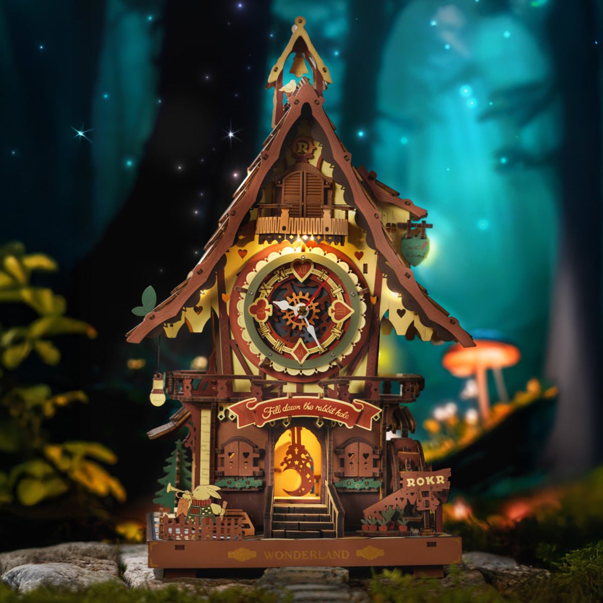 Rokr - Kakukkos óra Robotime 435 darabos kirakó puzzle (RO-LC901C) - puzzlegarden