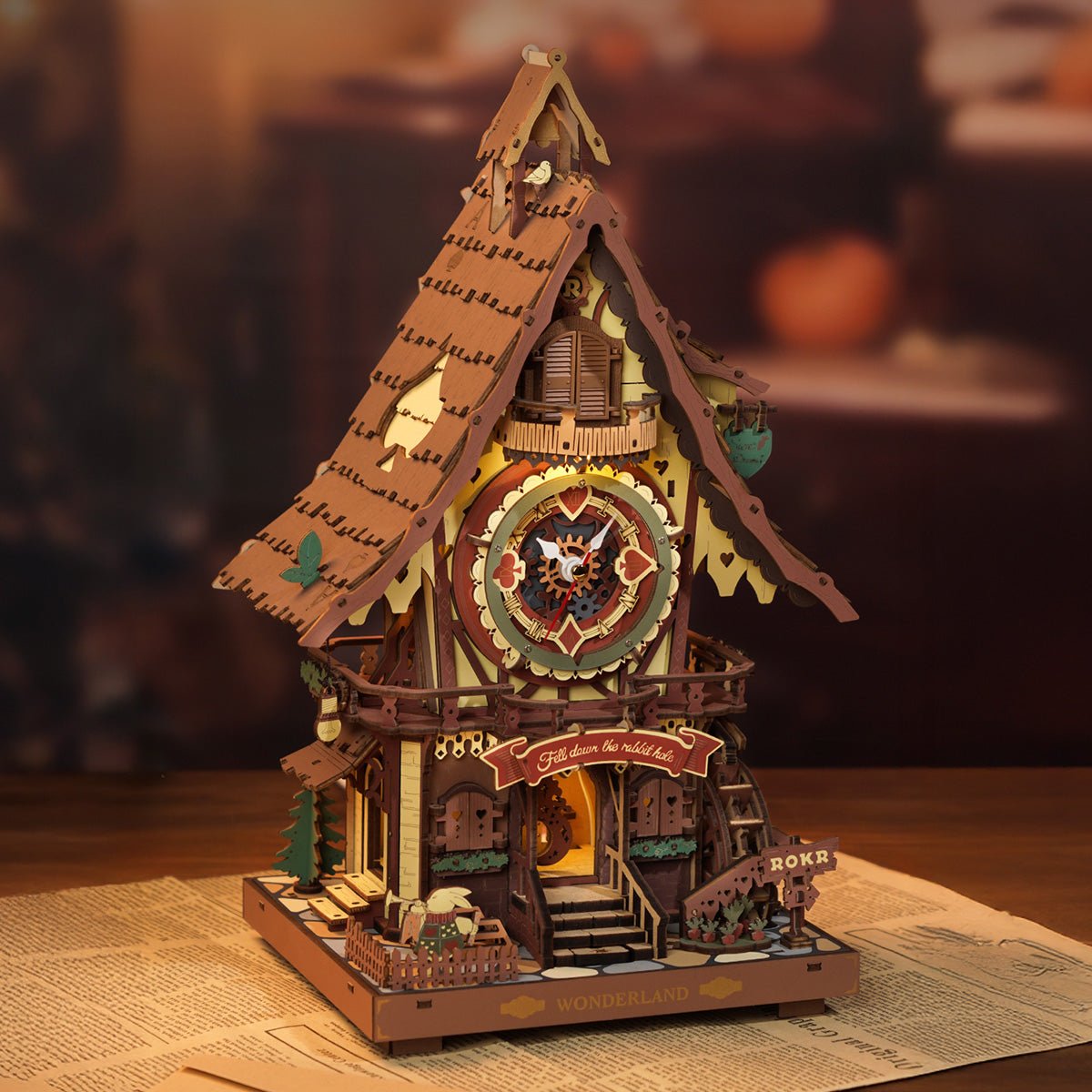 Rokr - Kakukkos óra Robotime 435 darabos kirakó puzzle (RO-LC901C) - puzzlegarden