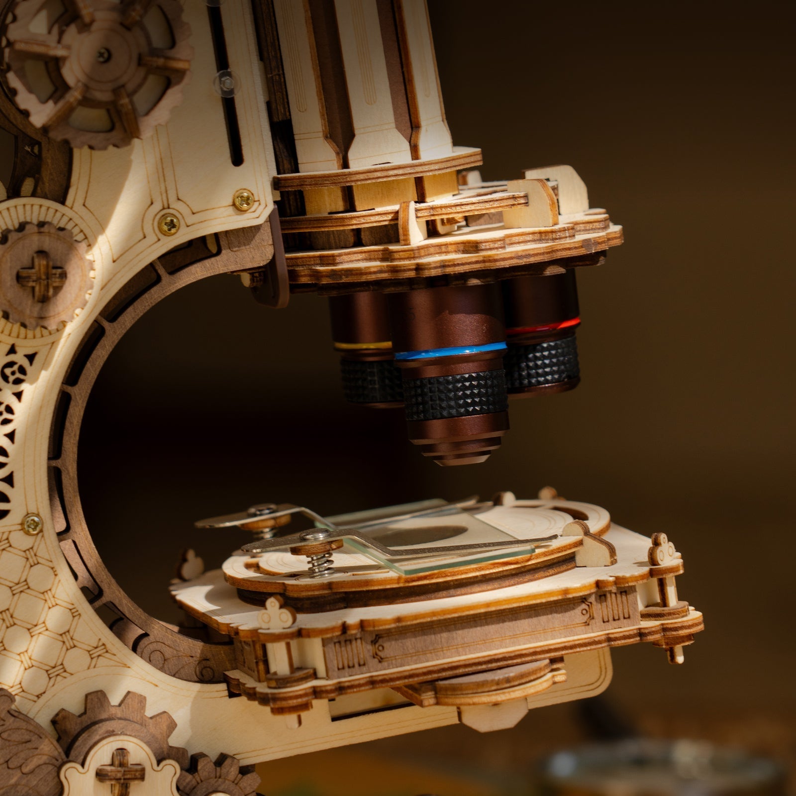 Rokr - Mechanikus mikroszkóp Robotime 260 darabos kirakó puzzle (RO-ST005) - puzzlegarden